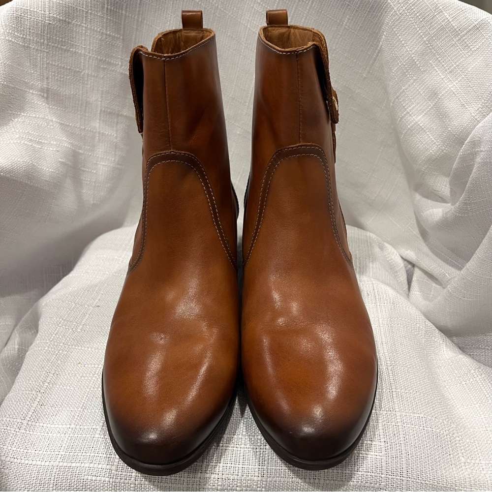Pikolinos Malaga W6W Leather Bootie Brandy Ankle Boots EU 42/US 11 11.5 EUC Shoe - Picture 4 of 14
